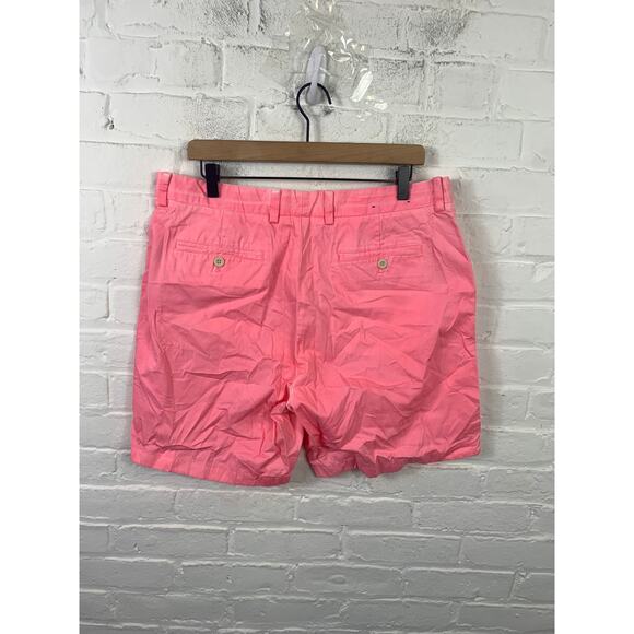 Vineyard Vines Women's Mid-Rise Stretch Cotton Chino Shorts Pink Size 36 - Picture 2 of 4